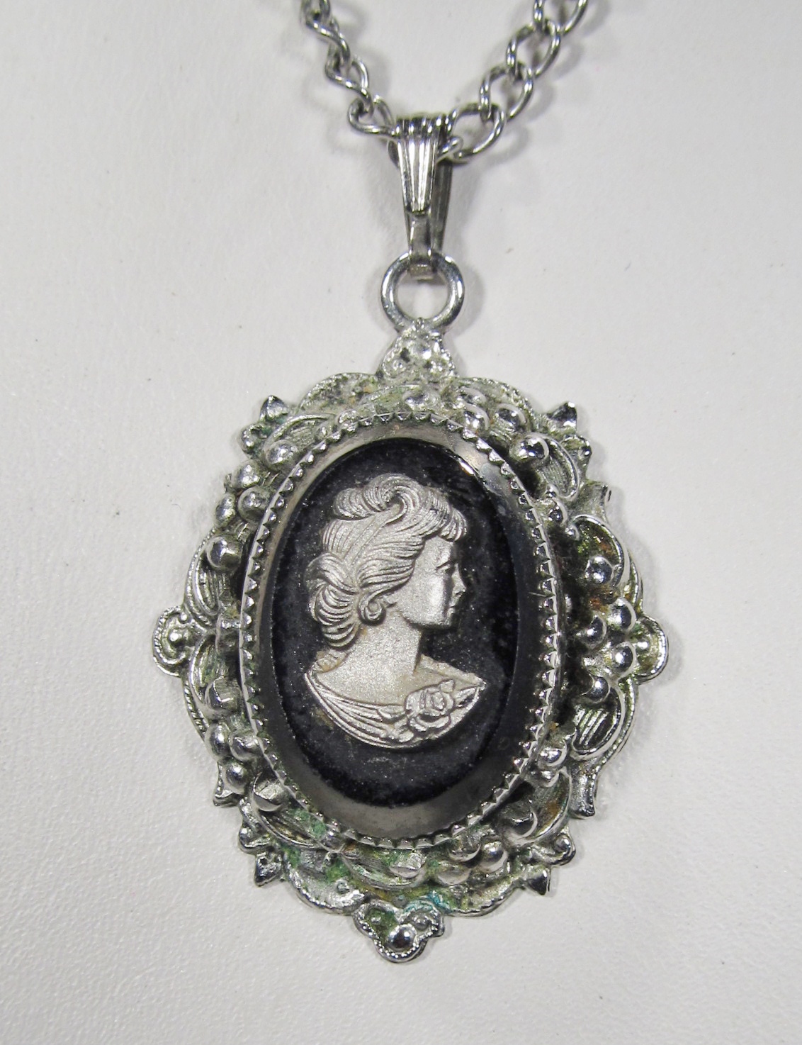 Whiting & Davis Cameo Pendant Necklace WC-064 - $45.00 : Decatur Coin ...